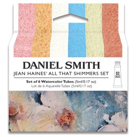 DANIEL SMITH Watercolor, 5ml tubes, Jean Haines All That Shimmers Set 6 Watercolor Tubes (total 6 pieces) 285610375