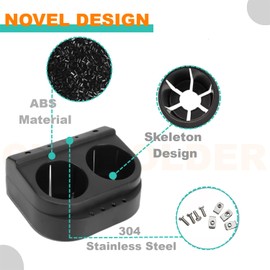 Club Car DS Cup Holder Kit, Golf Carts Cup Holder, Suitable for Club Car DS 1993-up Model，Replace OEM# 1016811 101708301 (2 Pieces)