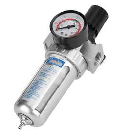 1/2" BSP Air Filter Regulator, Compressor Moisture Trap Air Compressor Water Filter Regulator with Mount Connection, Filter Pressure Regulator for Compressor and Air Tools