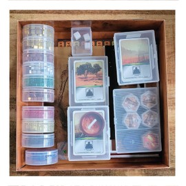 PRODUCT80 BitsBins Organizer for Terraforming Mars Base Game, Organizes Cards and Tokens Easily and Fits in Game Box, Board Game Accessories for Components of Terraforming Mars (Terraforming Mars)