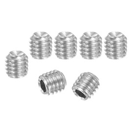 PATIKIL Set of 120 Grub Screws M4 x 4 mm Hexagonal Grub Screw 304 Stainless Steel Hexagon Socket Grub Screws for Holder Door Handles Tap Light Repair