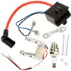 HIAORS High Performance CDI Ignition Coil Magneto Coil Spark Plug Kit for 49cc-80cc 2-Stroke Engine Motorized Bicycle Bike