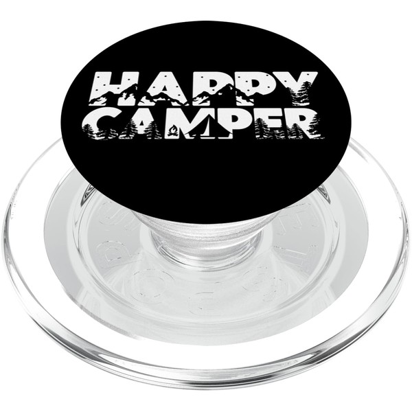 Camping Tent Happy Camper PopSockets PopGrip for MagSafe