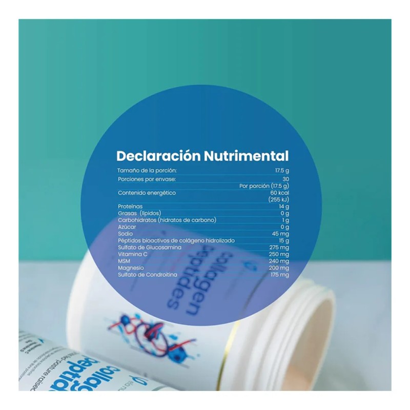 Ela Nutrition Colageno Performance 30 Serv Msm, Glucosamina Sabor Sin