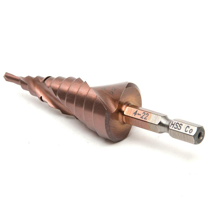 Mengshen Drill Bit 4-22 mm, HSS M35 Cobalt Step Drill