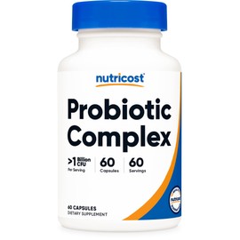 Nutricost Nutricost Probiotic Complex (>1 Billion CFU) 60 Capsules - Gluten-Free, Non-GMO