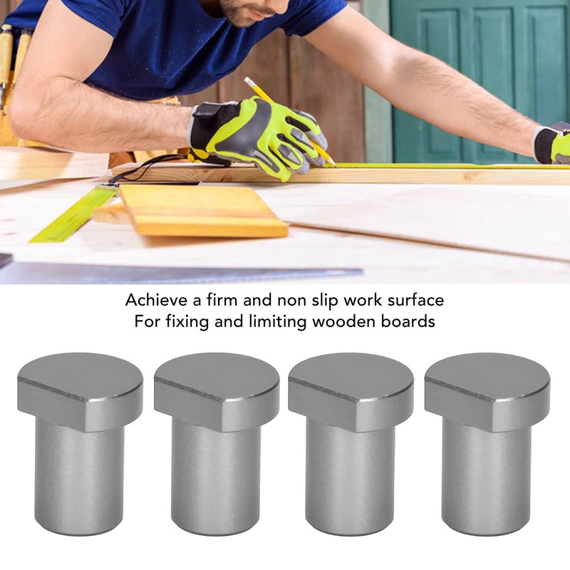 4PCS Woodworking Desktop Limit Blocks Multifunctional Workbench Peg Brake Stops