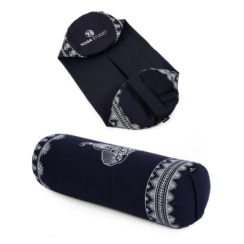 Yoga Studio Spare Organic Cotton Bolster Covers With Handle And