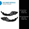 TRQ TRQ Front Inner Fender Liner Set Compatible with 2020-2022