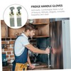 DOITOOL 2pcs Refrigerator Door Handle Gloves Fridge Handle Protection Doorknob