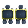 ZONADAH Pack of 2 3-Way Y-Type IP68 Waterproof Electric Cable