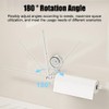 Paper Towel Holder, No Drill 180 Degree Rotatable Towel Rack