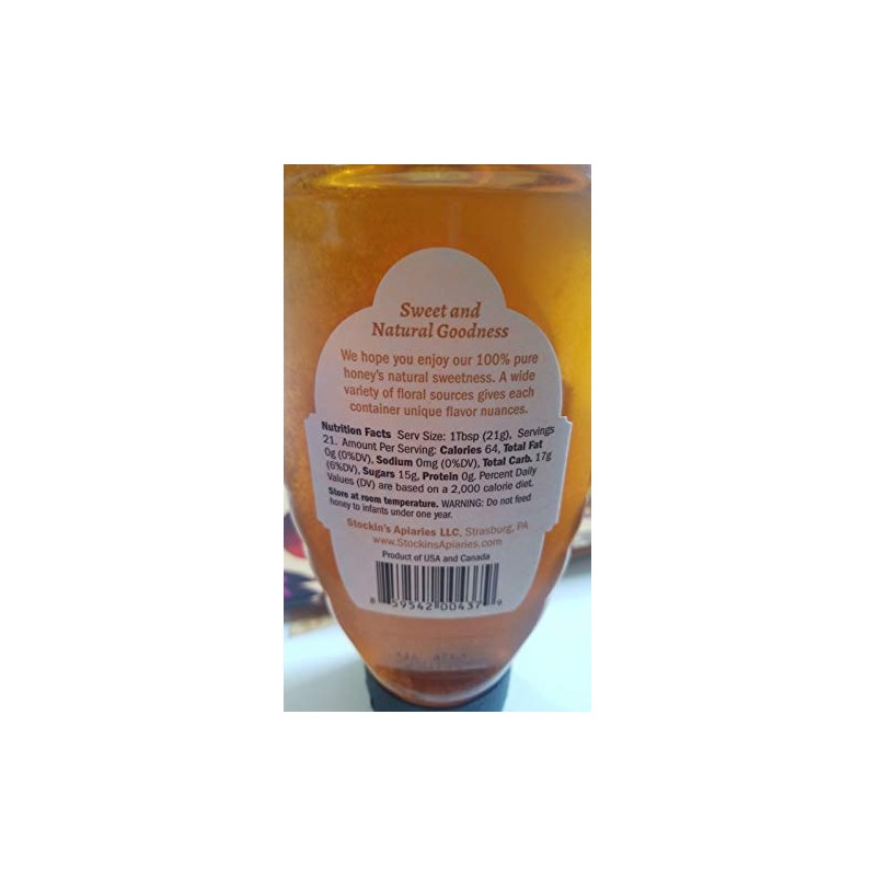 Stockin's Pure Natural Amish Honey 1lb