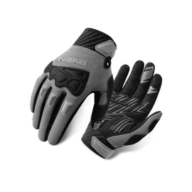INBIKE Mountain Bike Gloves Cycling Mens MTB Bicycle Cycle for Men Road Padded Accessories Racing Gym Touchscreen Full Finger Womens Grey XL