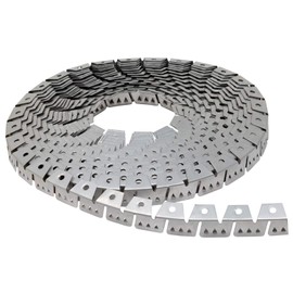 House2Home Heavy Weight Upholstery Metal Flexible Tack Strip Supplies, 20ft Curve Ease Grip for Furniture, Chairs, Sofa