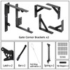 Fence Gate Kit Gate Hardware, 2 Set Anti Sag Gate