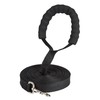 ECOMM369 15M Black Nylon Double Dog Leash with Comfortable Padded