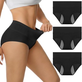 LOSWIE Incontinence Underwear for Women, 60ml Absorbency Period Underwear Heavy Flow Menstrual Panties Teens Ladies, Leakproof Washable Postpartum Panties, Holds Up to 8 Regular Tampons