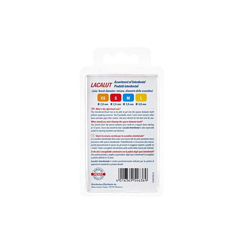 LACALUT Interdental Brush S (4 Packs of 5) Pack of