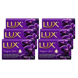 Lux Magical Spell Soap Bar with Black Orchid and Juniper Oil, 80g x 6