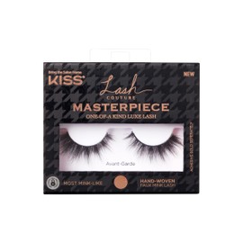 KISS Lash Couture Masterpiece Hand-Woven Faux Mink False Eyelashes, Style ‘Avant-Garde’, 12mm, Easy to Apply, Reusable, Vegan, Cruelty Free, 1 Pair Strip Lashes