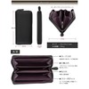 GRACE Men's Wallet, Round Zipper, Italian, Carbon Leather, Large Capacity,