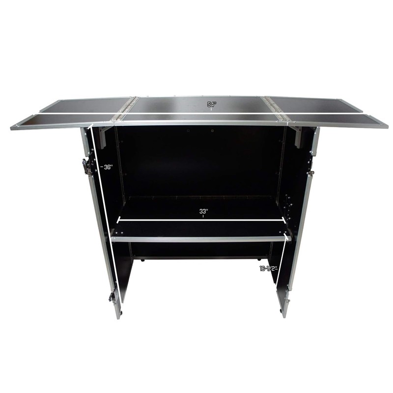 Harmony Audio Cases HCDJSTANDT Compact Fold Out Portable DJ Workstation