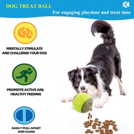 Interactive Dog Toys Ball for Large Dog [2025 New Upgraded] Durable Motion Activated Automatic Rolling Remote Control Ball for Pet Puppy/S/M/L Dogs, Mental Stimulation (Green)