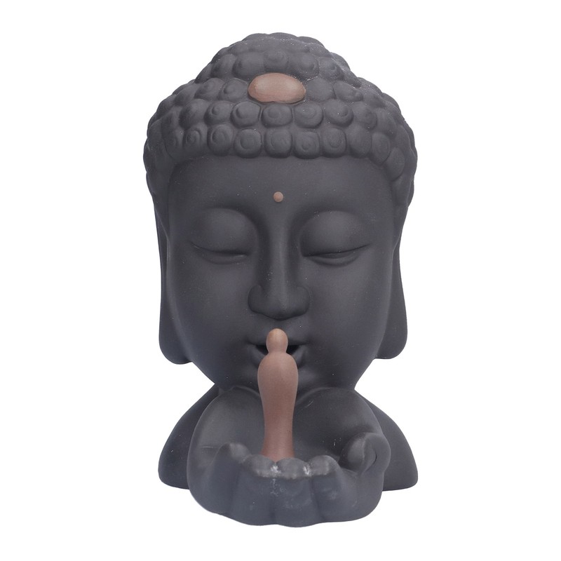 Backflow Incense Burner Ornament Innovative Buddha Incense Holder Artware Meditation
