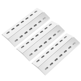 Denmay 33.5 x 12 cm Universal Burner Cover Replacement Parts for Enders San Diego, Stainless Steel Flame Distributor, Pack of 3