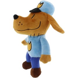 Dav Pilkey Dog Man Hero Gift Set Includes MerryMakers Dog Man Plush Book Character, Cubles DogMan and Petey STEM Paper Craft Collectibles, and Stickers (Small Dog Man Cuble Set)