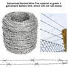 YXJSTO Real Barbed Wire 1320FT, 4 Point Barbed Wire Roll