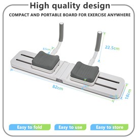 KKA Balance Board Push-Up stands Yoga Equipment Fitness Equipment Plank Push-Up Strength Training Abdominal and Core Training (GREY)