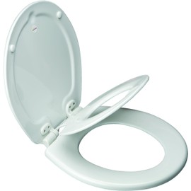 Mayfair 83EC 000 NextStep Child/Adult Built-in Potty Seat with Lift-Off Hinges, Multi, Round