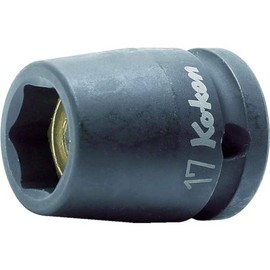 Yamashita Industrial Laboratory Impact Socket, 6 Angle, 14400 MG-17, Insertion Angle: 0.5 x 0.7 x Total Length: 1.5 inches (38 mm), Magnet Included