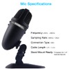 Cyber Acoustics Premium USB Microphone with Dual Recording Patterns -