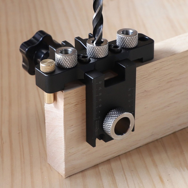 Dowel Jig Quick Precise Positioning Hole Drill Locator Aluminum Alloy