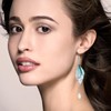 AUTSUPPL Orecchini pendenti con strass eleganti per donne, accessori per