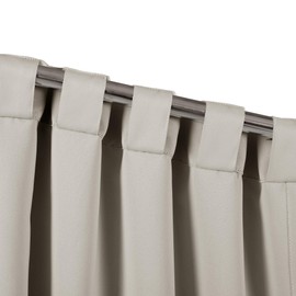 Lush Decor Wheat 1 Insulated Back Tab Blackout Window Curtain Panel Pair, 63" L x 52" W, x x W