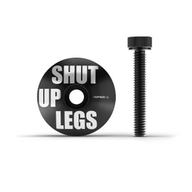 Bike Stem Cap with Bolt – Stylish Bicycle Headset Top Cover, for Cyclists (Shut Up Legs)