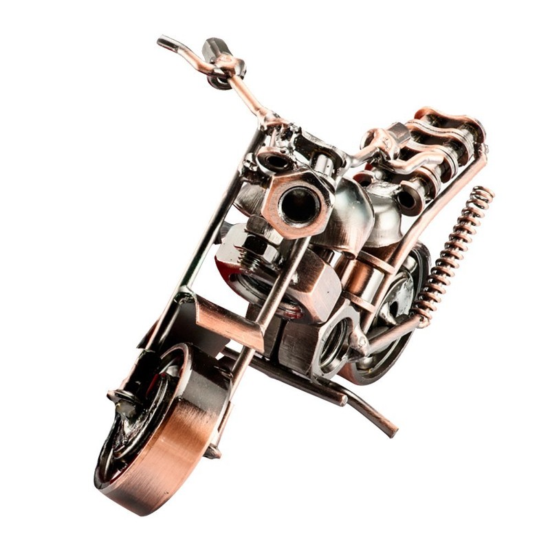 SwirlColor Motorcycle Model Iron Motorbike Lovers Gift for Art Collection