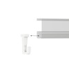 Sliding Hooks in White for Picture Rails Gallery Rails -