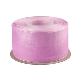 Ribbonitlux 2 Inch Sheer Organza Ribbon, Lilac Mist Shimmer Chiffon Ribbon 50 Yards-Roll, Ideal for Wedding Events Christmas Decaration Making Floral Bouquets DIY Crafts