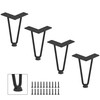 DonYoung Hairpin Legs 8", Coffee Table Legs, 4PCS Set Metal