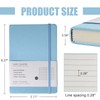 EMOMAS Lined Journal Notebook, (sky blue), 160 Pages, Medium 5.7