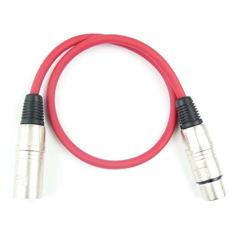 Adam Hall Cables K3MMF0050RED Microphone Cable XLR Female to XLR