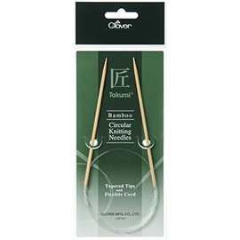 Clover Circular Knitting Needles Bamboo 3874 Takumi 40 CM 6.5 MM