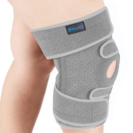 Nvorliy Rodillera De Talla Grande Para Dolor De Rodilla, Rodillera Extragrande Para Mujeres Y Hombres, Rodillera Ajustable Con Estabilizadores Laterales Para Aliviar El Dolor De Rodilla, Artritis, Acl