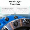 EASTPUK M6 Serrated Flange Nuts, 50Pcs M6-1.0 Grade 10.9 Carbon