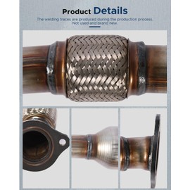 VAVICARS Catalytic Converter Direct-Fit Stainless Steel For 1997-2005 Buick Century/Chevy Impala/Grandprix 3.1L/3.4L (EPA Approved)